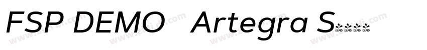 FSP DEMO   Artegra S字体转换